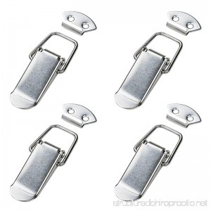 POWERTEC 21109 Stainless Steel Spring Loaded Chest Latch Plate 1-3/4-Inch 4-Pack - B07C97MWRD