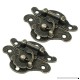 uxcell Cabinet Furniture Hardware Bronze Tone Antique Style Latch Pack of 2 - B00D82R2UI