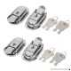 uxcell Suitcase Briefcase Wooden Case 61mm Long Metal Toggle Latch Hasp Lock 4pcs - B01N22V3FY