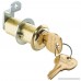 1-3/4 Long Cylinder Lock - Antique Brass keyed alike - B001DT1682