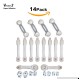 14 babyproofing locks gift pack +ReUse. SafeBaby & Child safety lock for cabinet drawers  adjustable childproof fridge latch baby proof  toilet seat  dishwasher  dresser closet  house appliances.White - B075BP6846