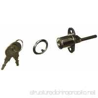 19mm Cylinder Head Diameter Silver Tone Metal Drawer Plunger Lock w 2 Keys - B00EZ8BP5W