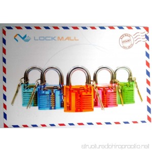 Bullkeys Brand New Colorful Transparent Lock for Players Practice (Transparent) - B01E38QFXK