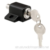 Defender Security S 4005 Push-In Sliding Door Keyed Lock  Black Finish - B00BNQXP9S