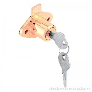Defender Security U 9947KA Diecast Brass Plated Drawer & Cabinet Lock with Yale Keyway 7/8 - B002FYKDM4