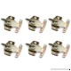 Table Locks  URBEST 6PCS Iron Brass Plated Dining Table Buckles Connectors Table Abalone Fasteners Hardware Accessories - B07DQHDJPZ