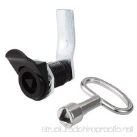 uxcell Tubular Cam Lock with Triangle Socket Key 7/8 Cylinder Fits on 3/4 Max Panel Thickness Zinc Alloy Chrome Finish Keyed Alike - B07C97LC7C
