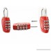 ZJY Combination Lock 4 Digit Padlock for School Employee Gym & Sports Locker Case Fence Cabinet & Storage 4 pack stochastic color - B075LH76S2