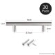 12MM Stainless Steel  Bar Handle Pull: Fine-Brushed Satin Nickel Finish | Kitchen Cabinet Hardware / Dresser Drawer Handles (6 inches  Pack of 30) - B01MR3DGA8