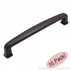 Cosmas 4392-128ORB Oil Rubbed Bronze Modern Cabinet Hardware Handle Pull - 5 Inch (128mm) Hole Centers - 10 Pack - B00KX6Z5AQ