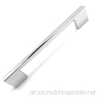 Southern Hills Polished Chrome Cabinet Handles  6.3 Inches Total Length  5 Inch Screw Spacing  Chrome Drawer Pulls  Pack of 5  Modern Cabinet Hardware  Chrome Cabinet Pulls SH3229-128-CHR-5 - B01GOWIY5K