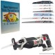 PORTER-CABLE Cordless Reciprocating Saw Bundle  20-Volt Max Variable Speed with Blade Set and Home Improvement Book (Bare Tool Item) - B07D18LZ9B
