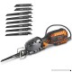 VonHaus 5-amp Compact Reciprocating Saw Kit With 8 Blades - Extra Long 16ft Cable  Max. Cutting Capacity 4½”; ½” Stroke Length; 3000 Strokes per Minute - For Wood Cutting & Metal Cutting - B0785NYCMB
