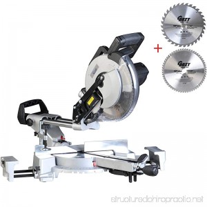 Ainfox15 Amp 10-Inch Compound Miter Saw Laser Equipped with LED Work Light and Carry Handle (10-Inch Sliding Compound Miter Saw With Laser (Grey)) - B07DVHBXMY