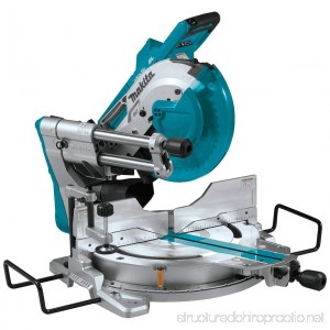 Makita XSL04ZU 18V x2 LXT Lithium-Ion (36V) Brushless Cordless 10 Dual-Bevel Sliding Compound Miter Saw with Aws & Laser TOOL Only - B078HD24L6