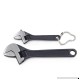 2pcs 2.5" + 4" inch Mini Size Adjustable Spanner Nut Wrench Repair Hand Tool Black - B01ET100Y6