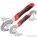 2Pcs Universal Multi-function Quick Adjustable Wrench 8-32mm Spanner Tool Set - B078V44S4K