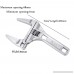 Adjustable Wrench KISENG 16-68mm Mini Adjustable Spanner Short Shank Large Openings Ultra-Thin - B01LH82IH6