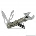 BlizeTec 9-in-1 Adjustable Wrench Tactical Pocket Knife with Led Light (Champagne Gold) - B01AA71UBU