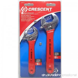 Crescent 2-Piece Cushion Grip Adjustable Wrench Set - B00J0K2OGO
